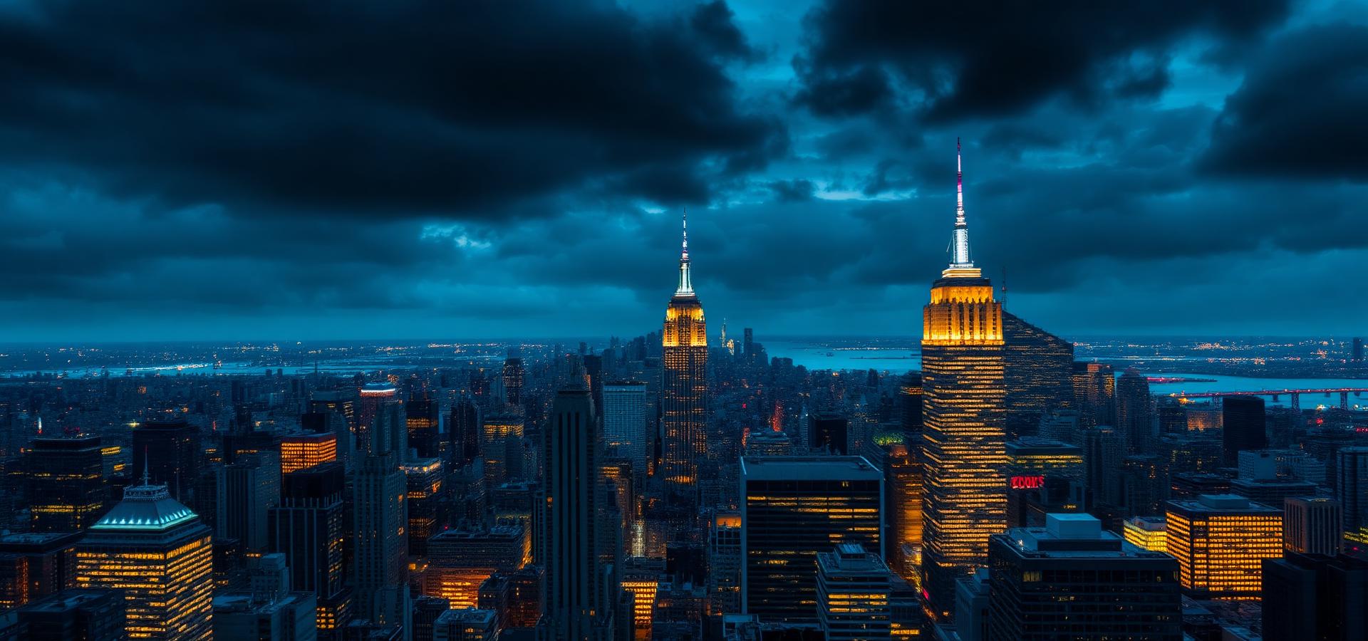 NYC skyline at night — Koch Limo blog